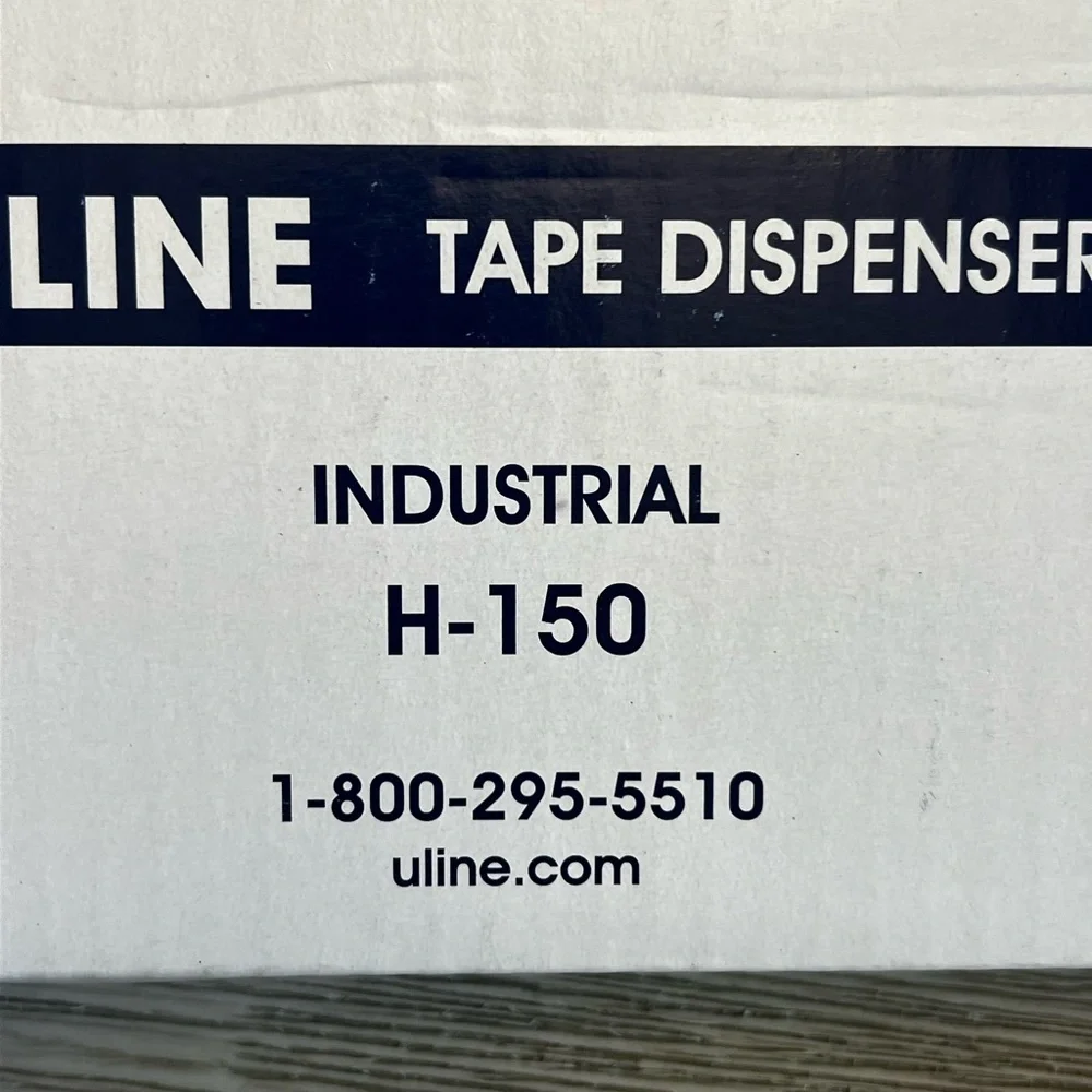 🆕 ULINE H-150 Blue and Cream Tape Dispenser